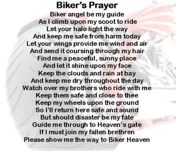 Bikers Prayer